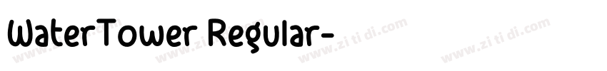 WaterTower Regular字体转换